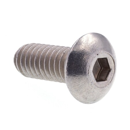 Prime-Line #8-32 Socket Head Cap Screw, Button, Plain Stainless Steel, 7/16 in Length, 10 PK 9168840